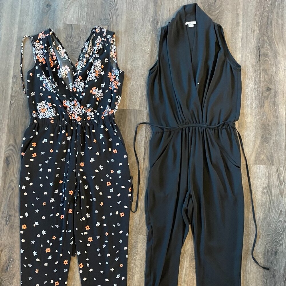 LOT of 2 Jumpsuits - Ann Taylor & Bar III, Size XS/S